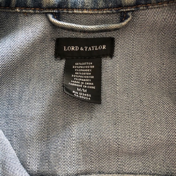 Lord & Taylor Denim Jacket, Size: M Excellent Used Condition - Picture 2 of 12